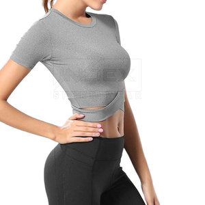 Pakistan Fabrication Femmes Crop Top Demi Manches O Cou Mode Porter Crop Top Pour Adultes - Product Image 6
