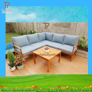 โซฟาโฟมในสวนแบบแห้งเร็วเฟอร์นิเจอร์ไม้กลางแจ้งทันสมัยสำหรับสวนส่วนตัวโรงแรมอพาร์ทเมนต์ขายดีติดฉลากส่วนตัว - Product Image 6