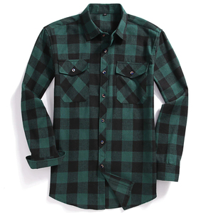 Camisa de Franela de Manga Larga con Botones, de Alta Calidad, Premium, Talla Grande, Cálida, Transpirable, de Secado Rápido, para Hombre, Invierno - Product Image 1