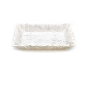 ถาดเสิร์ฟกาแฟหินอ่อนสีขาวดีไซน์เนอร์งานทำมือ - Product Image 5