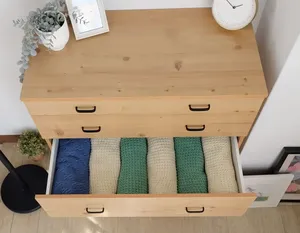 Sturdy Wooden Enlarged 4-Drawer Bedroom <b>Storage</b> <b>Chest</b> of Drawers - Product Image 6