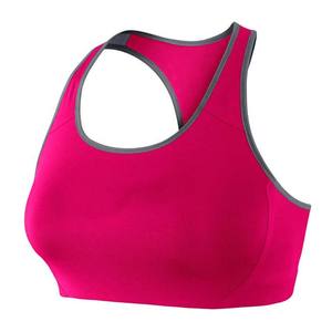 Venta al por mayor mejor calidad mujeres Sujetador deportivo Spandex Nylon transpirable personalizado Fitness Yoga desgaste alto soporte Sujetador deportivo sin costuras - Product Image 1