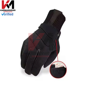 Gants d'équitation en cuir noir légers en gros, gants d'équitation personnalisés pour adultes, entraînement de préhension, saut d'obstacles, dressage - Product Image 4