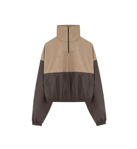 Jersey personalizado cortavientos para hombre, chaqueta Anorak de nailon con media cremallera y bolsillo con solapa frontal, capucha transpirable con cordón y forro de malla - Product Image 6