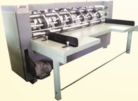 Machine à découper et à rainurer le papier, neuve, équipée d'un moteur PLC, facile à utiliser, avec quatre jeux de lames fines équipées de vérins pneumatiques