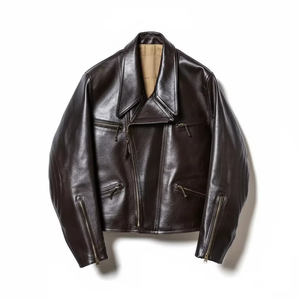 Veste en cuir de conception de haute qualité à bas prix, imperméable et respirante pour hommes, service OEM respirant - Product Image 1