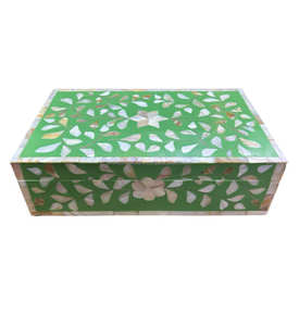 Cajas de joyería con incrustaciones de fregona de artesanías de alta calidad, incrustaciones elegantes para tus piezas preciosas - Product Image 1