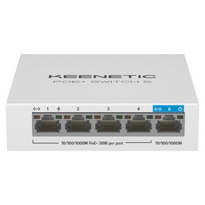 สวิตช์พลาสติกอุตสาหกรรม Gigabit PoE+ 5 พอร์ต สีขาว 0924585 1000Base-TX - Product Image 3