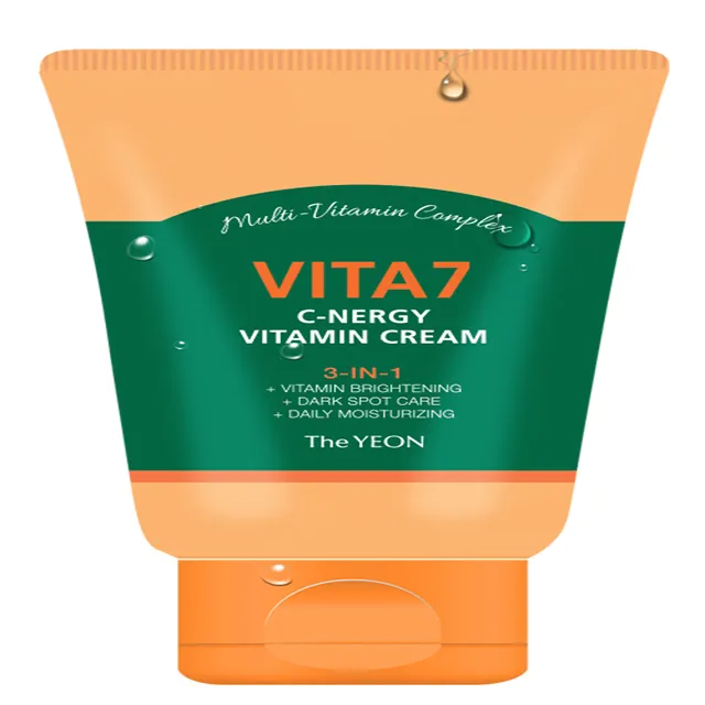 Korean The YEON Vita7 C-nergy Vitamin Cream 7 Vitamin complex nourishes the skin Jeju Hallabong Extract