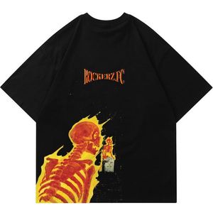 Camiseta holgada negra con diseño de estrella, camisetas de moda de gran tamaño, superventas, Camiseta de algodón con estampado personalizado genuino - Product Image 2