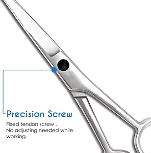 Ciseaux de Salon professionnels en acier inoxydable de haute qualité coupe de cheveux cisailles pointues repose-doigt réglable pointu pour la beauté - Product Image 3
