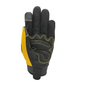 Gants de travail en cuir pour hommes avec impression personnalisée Gants utilitaires durables pour le soudage mécanique, l'agriculture de construction et les gants de jardinage - Product Image 2