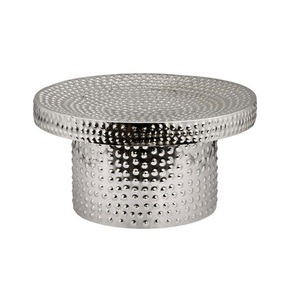 Soporte para pasteles de aluminio de tres niveles con acabado antiguo de forma redondeada de estilo alemán, el más vendido para el hogar y restaurantes. - Product Image 5