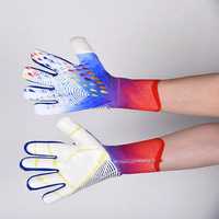 Guantes protectores de dedos de cuero para niños y adultos Guantes de portero de fútbol antideslizantes resistentes Color grueso