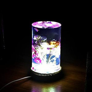 Lámpara LED con Forma de Flor de Resina Hecha a Mano, Luz Nocturna, Estatua de Buceo, Tema Submarino, Regalo del Día de la Madre, Lámpara de Ágata, Piedra para el Hogar - Product Image 1
