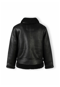 เสื้อแจ็คเก็ตหนังสำหรับเด็กผู้ชายเด็กผู้หญิงเสื้อแจ็กเก็ตหนังสุดเท่มาใหม่ล่าสุดเข้า2026ใส่สบายมีสไตล์ทนทานคอตั้งด้านหน้า - Product Image 6