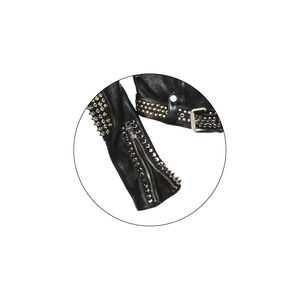 Chaqueta de Lona y Cuero Estilo Punk para Hombre, Nueva, a la Moda, Precio de Fábrica, Transpirable, Resistente al Viento, de Alta Calidad, Secado Rápido, para Invierno - Product Image 5