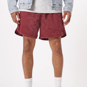 Pantalones Cortos Deportivos Casuales para Hombre, de Cintura Media, de Malla, de Secado Rápido, Transpirables, con Patrón Sólido, de Poliéster/Nailon, los Más Vendidos al por Mayor - Product Image 4