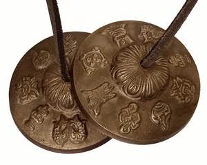 Ces cuivres (également orthographié manjeera) sont une paire de cymbales à main Paire de sorte que vous obtenez deux cymbales assorties. - Product Image 2