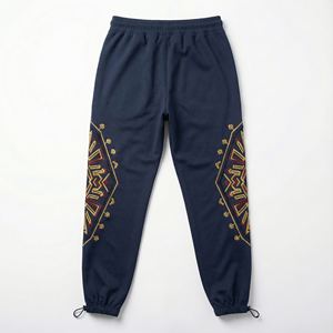 Women <b>Y2K</b> Heavyweight Worsted Cotton Skinny Winter Sweatpants Gold Embroidery Nylon Joggers <b>Streetwear</b> Manufacturer Factory OEM - Product Image 3