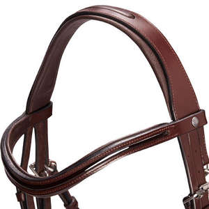 Bridon pour cheval en cuir véritable fait main ALR EQUESTRIANS, durable, confortable, avec rênes, pour l'équitation en montagne et la course. - Product Image 2