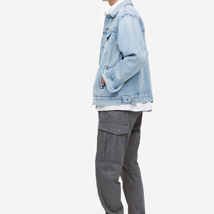 Venta al por mayor de dos piezas de Sudadera con capucha para hombre y pantalones en blanco conjuntos de ropa activa - Product Image 2