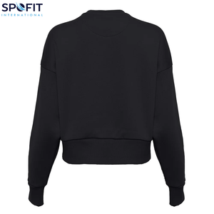 Nuevo estilo, sudadera Premium, sudadera para mujer, estampado de letras, etiqueta privada suelta, venta al por mayor, ropa informal, sudaderas recortadas - Product Image 4