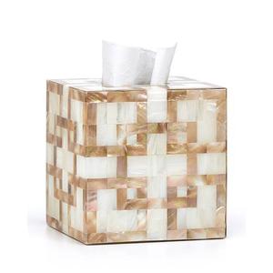 Porte-mouchoirs en résine de luxe avec des accents de fausses pierres précieuses et parfaits pour la décoration intérieure glamour et les espaces personnels - Product Image 6