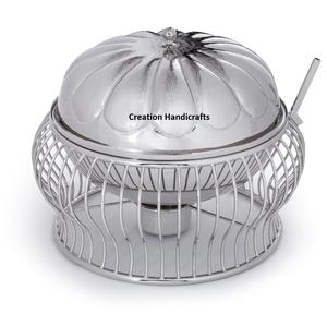 Plato de frotamiento de lujo hermoso de acero inoxidable de calidad superior calentador de alimentos Chafer para Catering y uso doméstico - Product Image 4