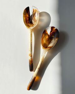 Ensemble de cuillères louche en palissandre et corne noire de qualité supérieure faits à la main Ustensiles de cuisine en bois pour soupe et outils de cuisson au curry - Product Image 4