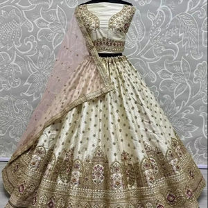 Diseñador Nupcial Lehenga Choli Con Doble Dupatta - Product Image 1