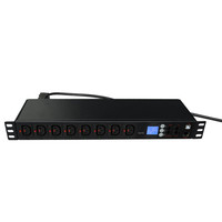 Jamanet 19 pouces C13c14c15 RJ45 USB IEC UK US Socket 16 voies Intelligent Smart IP PDU Fast Charging Switch type intelligent pdu