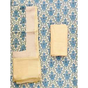 Conjuntos de Trajes Festivos de Chanderi sin Costuras para Mujer, Diseño Elegante para Ocasiones Especiales - Product Image 1
