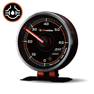 Manómetro de presión de combustible, medidor de presión de combustible en barra de 2 pulgadas, 52mm y cara negra ahumada, 12V - Product Image 2