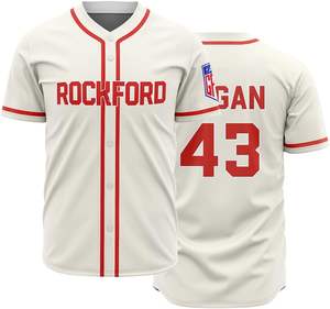 Maillot de baseball haut de gamme sur mesure brodé/conception sublimée taux d'usine nouveau arrivé prix abordable maillot de baseball - Product Image 1