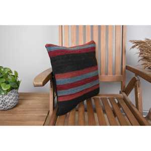 Multicolor Kilim Patchwork Wool Pillow 16x16 Inch Luxury Decorative <b>Cushion</b> Vintage Fluffy Leaves Pattern Portable Bedding - Product Image 2