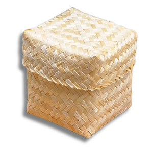 CESTAS DE BAMBÚ tejidas de alta calidad Estilo rústico para embalaje de regalo y decoración de temporada Caja de regalo para regalos de invitados de boda rústicos - Product Image 1