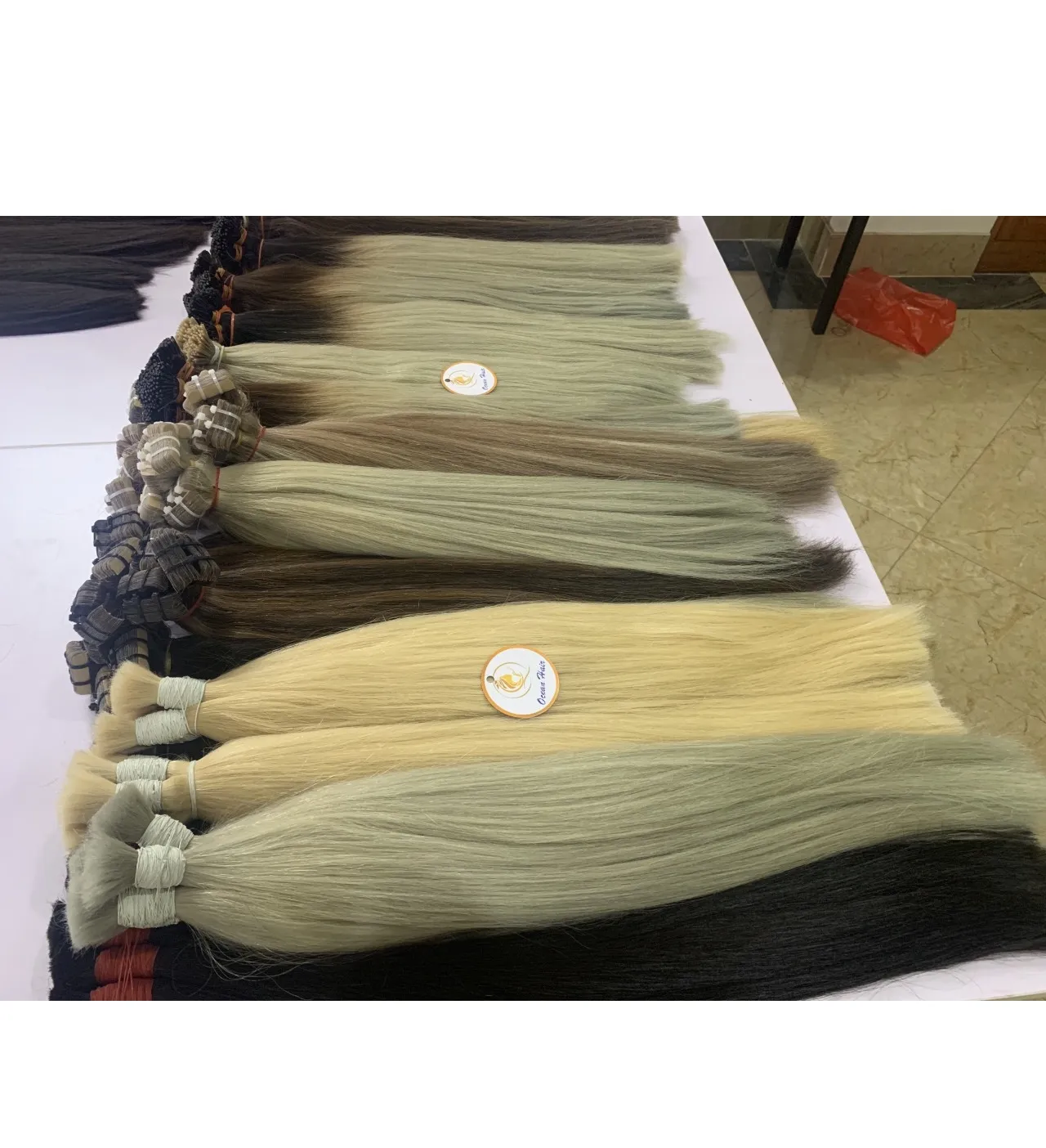 Unprocessed Raw Human Hair Extension Virgin Raw Vietnam Hair Bulk Unprocessed Natural Silky Straight Bulk Hair for Sale
