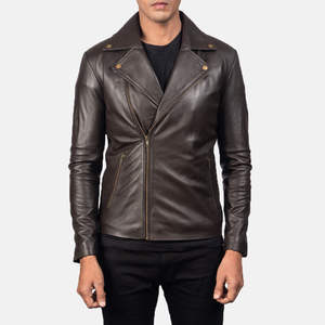 Chaqueta de cuero de la mejor calidad para invierno, piel de oveja genuina personalizada con forro interior de viscosa acolchado y bolsillos para hombres de Pakistán - Product Image 4