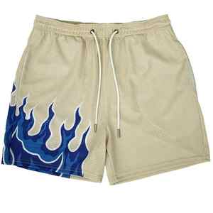 Pantalones cortos de lana de algodón 100% para hombre, pantalones cortos calientes sólidos de estilo informal de alta calidad personalizados - Product Image 1