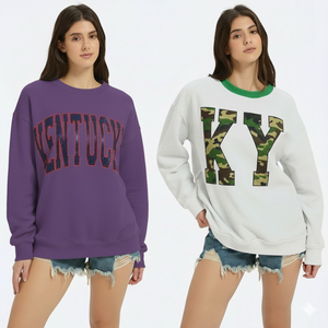 Sudadera de cuello simulado de peso pesado para mujer, sudadera de peso pesado personalizada para mujer, servicio OEM - Product Image 5