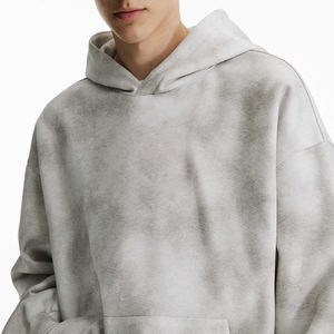 เสื้อสเวตเชิ้ตมีฮู้ดมัดย้อมสำหรับผู้ชายเสื้อสเวตเชิ้ตมีฮู้ดพิมพ์ลายผ้าฝ้าย100% แฟชั่นแบบปักโลโก้ได้ตามต้องการสินค้ามาใหม่2025 - Product Image 2