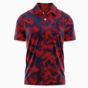OEM venta al por mayor de alta calidad de los hombres Tie Dye patrón sólido para Polo de secado rápido transpirable último estilo de ropa informal de talla grande - Product Image 5
