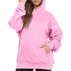 Fabrication de sweats à capuche surdimensionnés personnalisés, sweats à capuche streetwear hip-hop pour femmes, motifs et logos personnalisés, épaules tombantes - Product Image 4