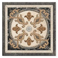 Carreaux de sol en céramique de haute qualité, antidérapants, surface mate rustique, 400x400mm, Empero 7 Marron, pour villas modernes
