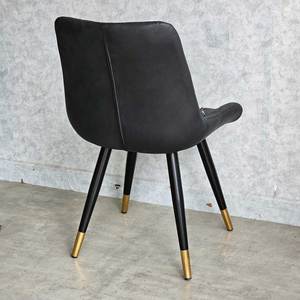 Aster <b>Dining</b> <b>Chair</b> with Metal Legs and PU Leather Upholstered Seat GCF041 Featuring Light Backrest for Home Use - Product Image 5