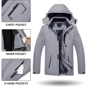 Chaqueta de esquí de ajuste personalizado para invierno, abrigo de nieve impermeable OEM con impresión de logotipo de tela transpirable y opciones de etiqueta privada - Product Image 2