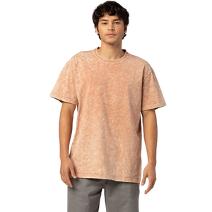 OEM T-shirt lavé en gros T-shirt épais T-shirt surdimensionné T-shirts pour hommes lavage à l'acide graphique - Product Image 5