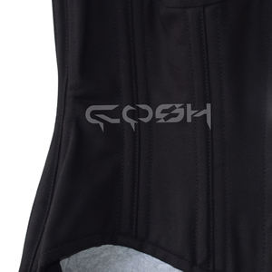 <b>Waist</b> Training Black Cotton Plus Size <b>Corset</b> | Zwart katoenen korset in grote maten - Product Image 4