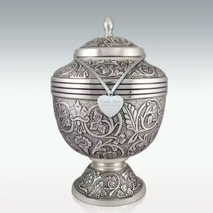 โกศเผาอลูมิเนียมที่มีการออกแบบพิมพ์ที่ประณีตเป็นสัญลักษณ์ของความรักและความเคารพต่อความทรงจำที่หวงแหน - Product Image 2